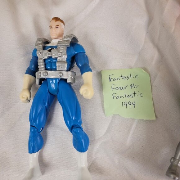 FANTASTIC FOUR Figure Lot of 6 NEAR MINT Human Torch Mr Fantastic Moleman Doom - Picture 8 of 14